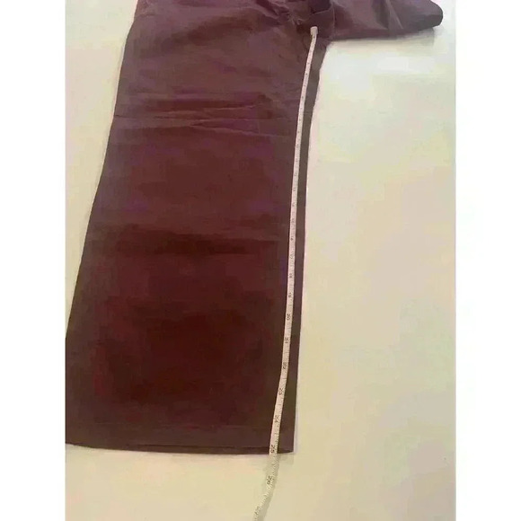 COS Burgundy Solid Color Flat Front Chinos Pants Size EUR 42 - Picture 4 of 6